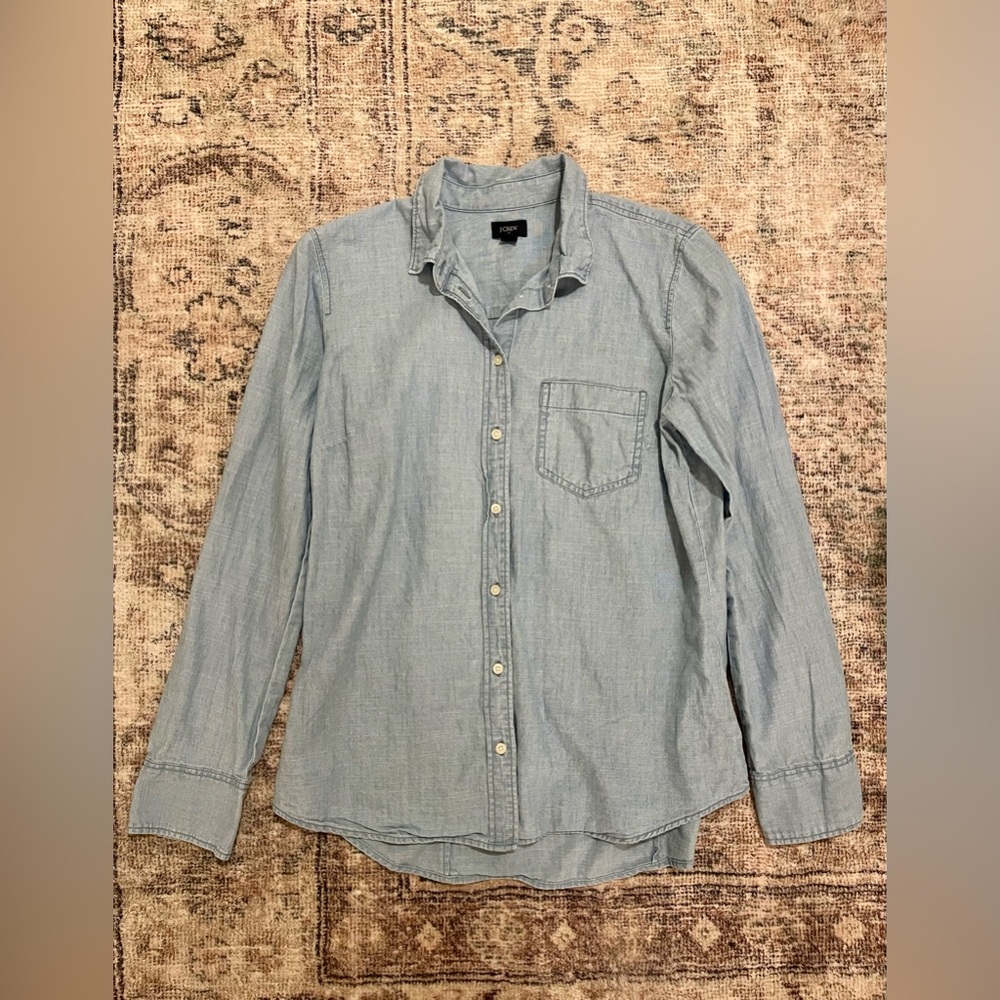 J Crew Chambray Denim Inspired Shirt